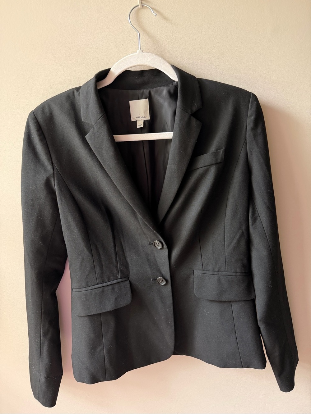 Halogen Black Women's Two-Button Blazer